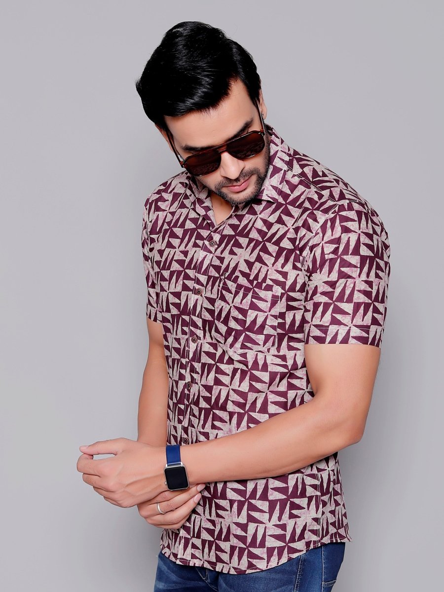 Sanganeri Pure Cotton Men’s Shirt - Yanchi