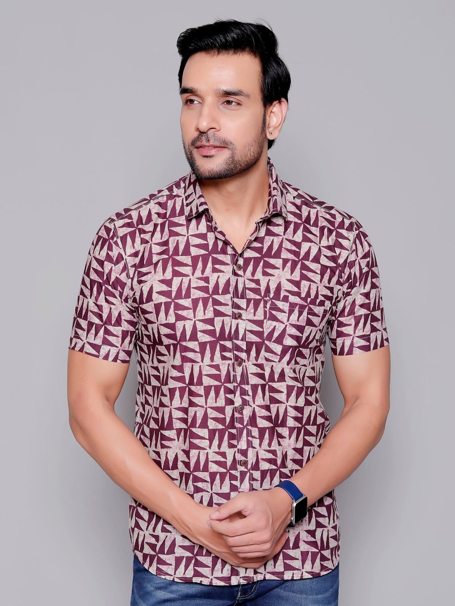 Sanganeri Pure Cotton Men’s Shirt - Yanchi