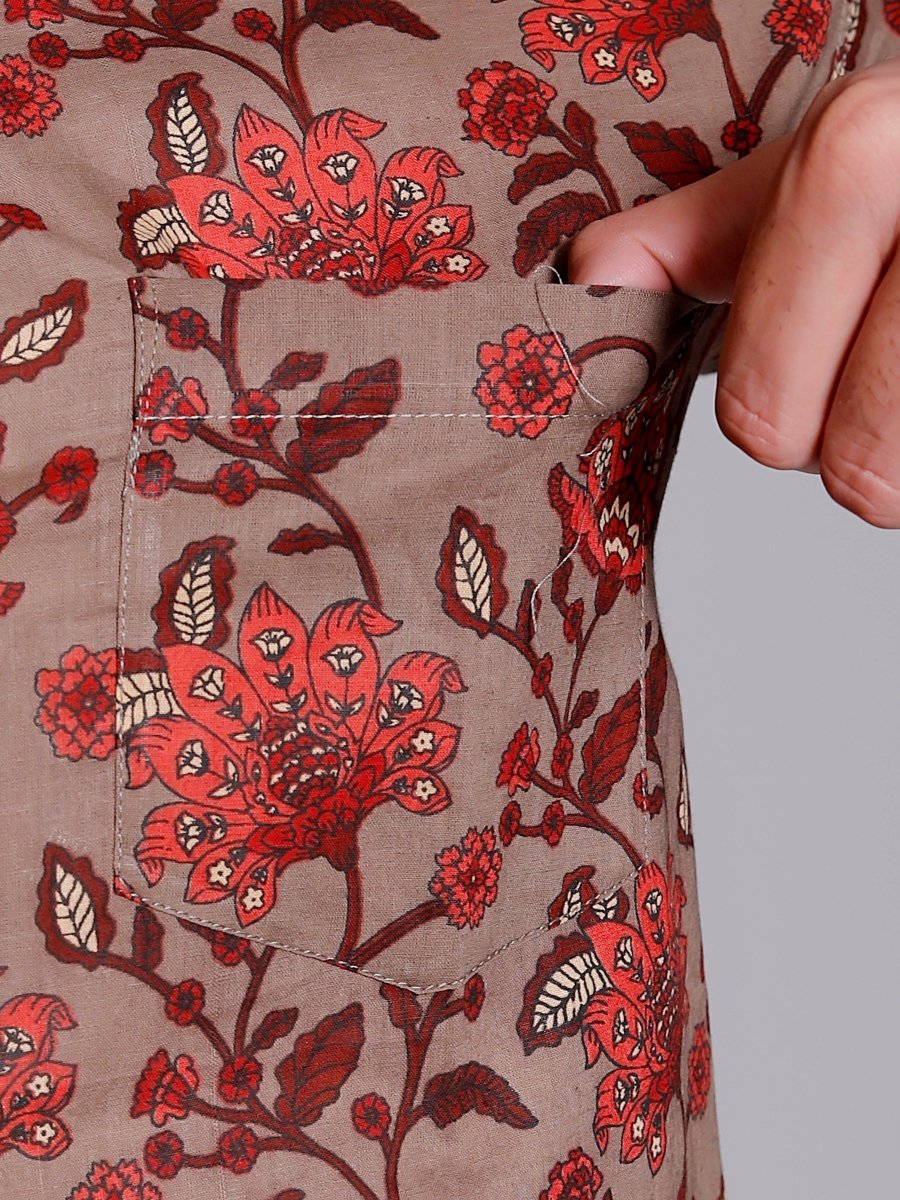 Sanganeri Pure Cotton Men’s Shirt - Yanchi
