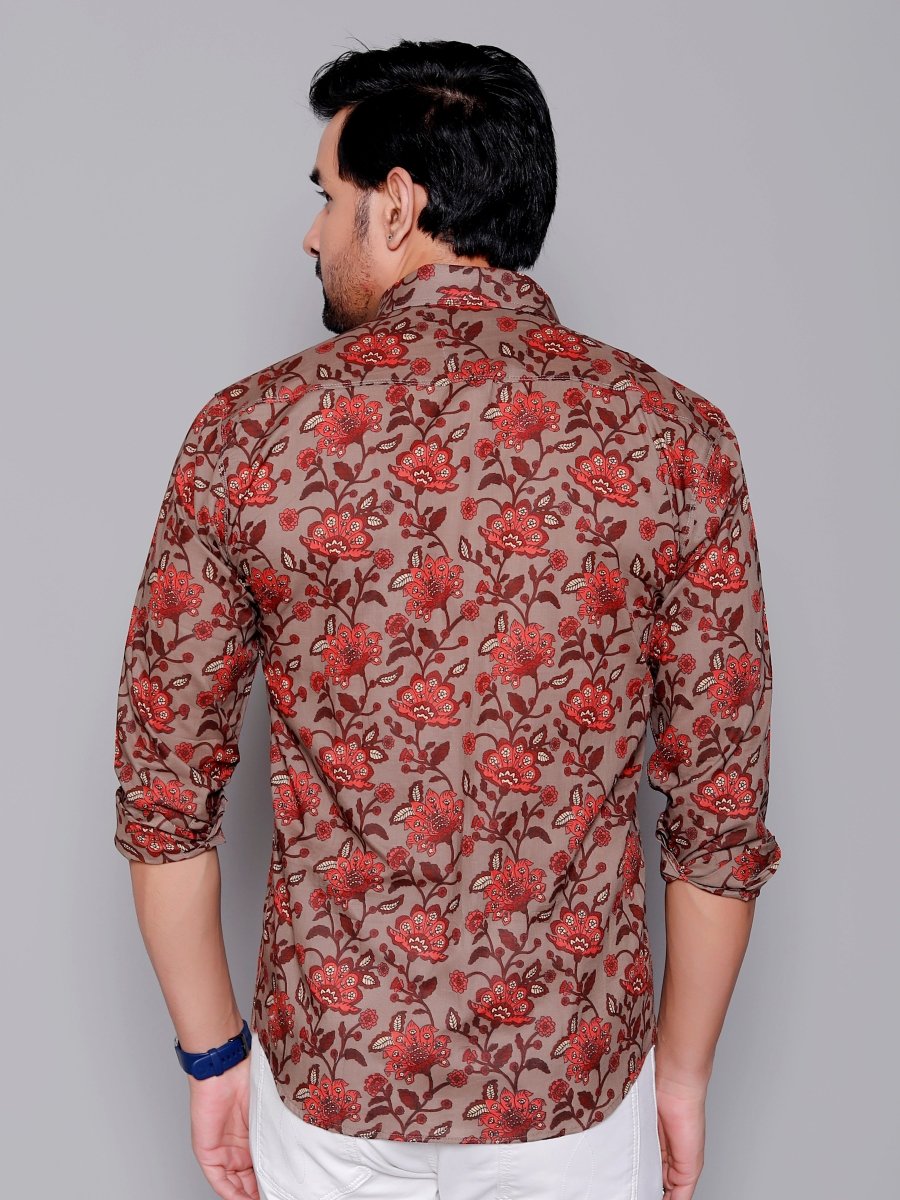 Sanganeri Pure Cotton Men’s Shirt - Yanchi