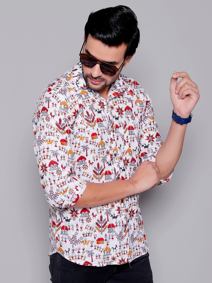 Sanganeri Pure Cotton Men’s Shirt - Yanchi