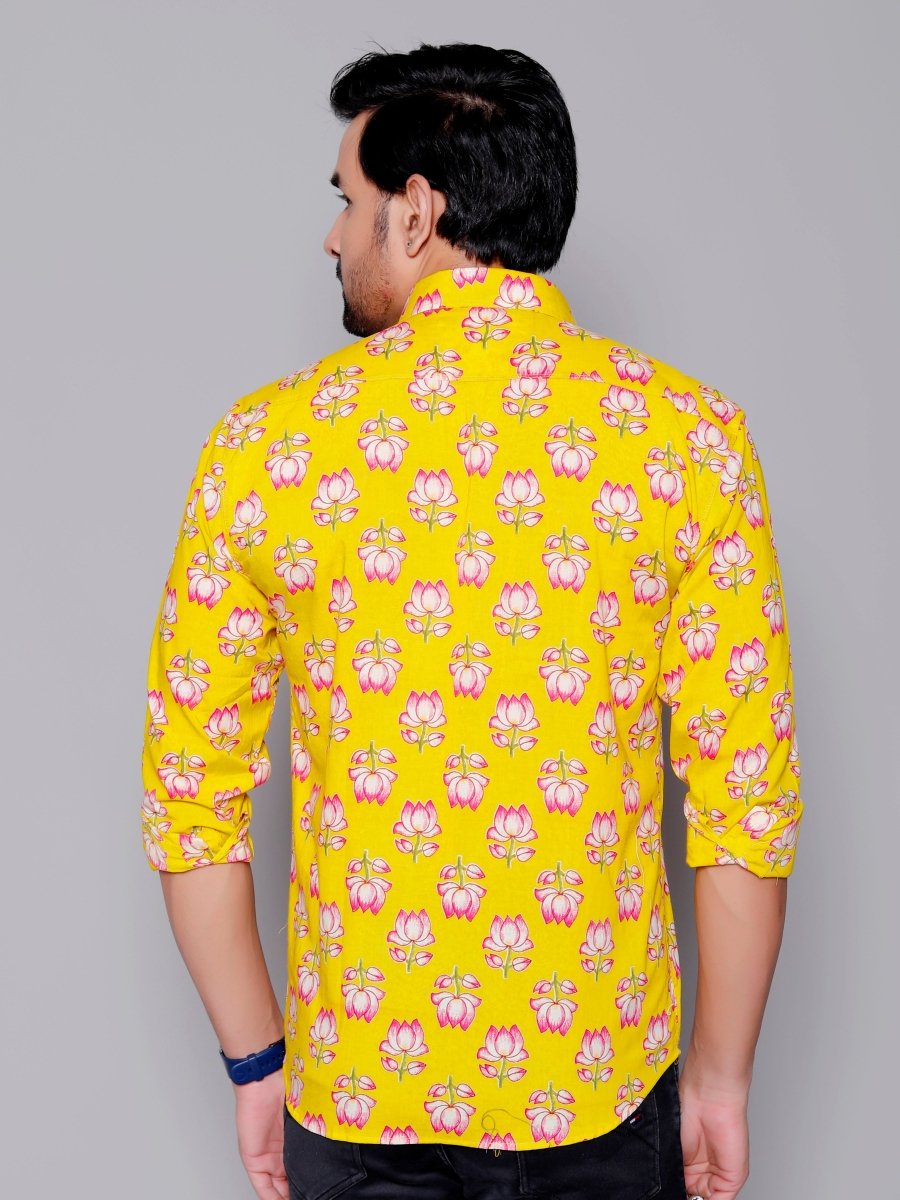 Sanganeri Pure Cotton Men’s Shirt - Yanchi