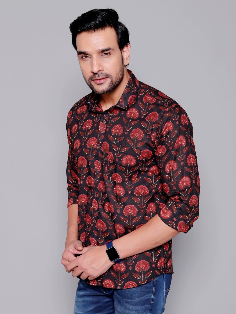 Sanganeri Pure Cotton Men’s Shirt - Yanchi