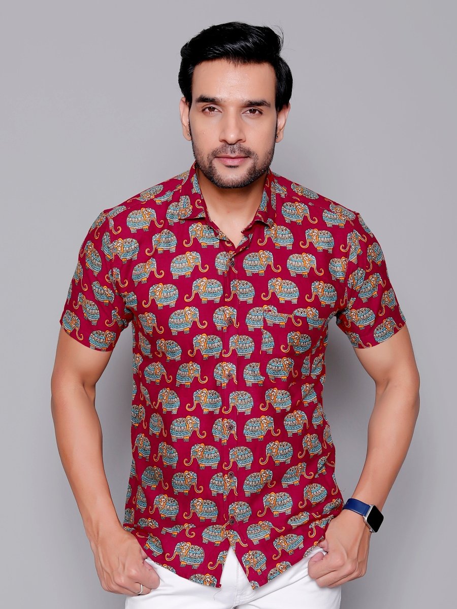 Sanganeri Pure Cotton Men’s Shirt - Yanchi