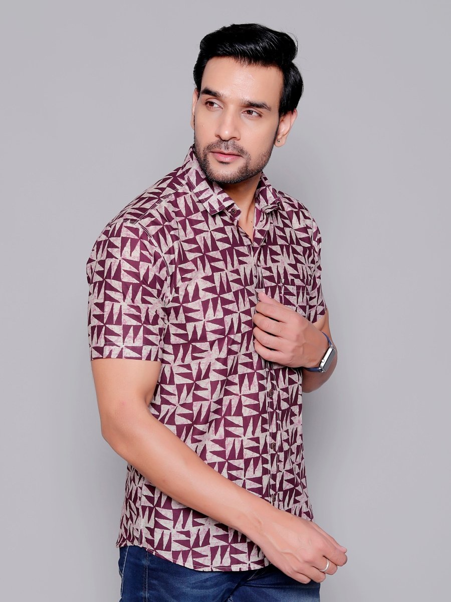 Sanganeri Pure Cotton Men’s Shirt - Yanchi