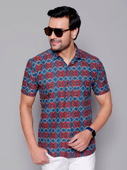 Sanganeri Pure Cotton Men’s Shirt - Yanchi