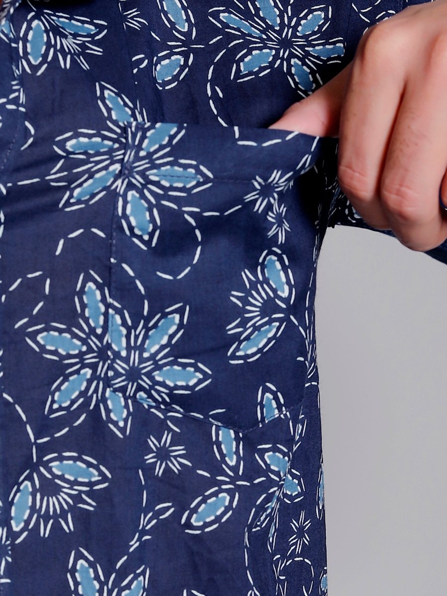 Sanganeri Pure Cotton Men’s Shirt - Yanchi