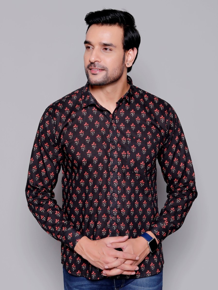 Sanganeri Pure Cotton Men’s Shirt - Yanchi