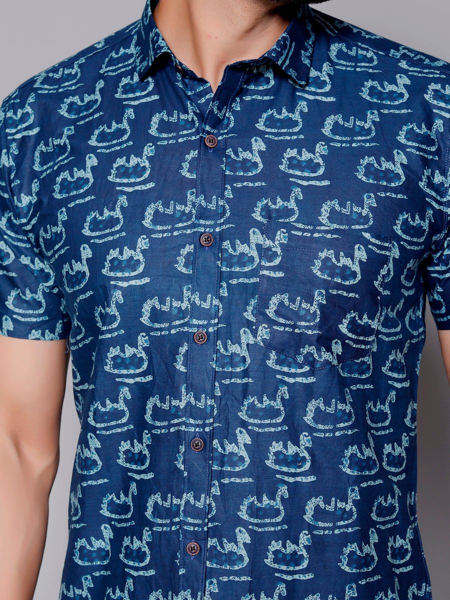 Sanganeri Pure Cotton Men’s Shirt - Yanchi