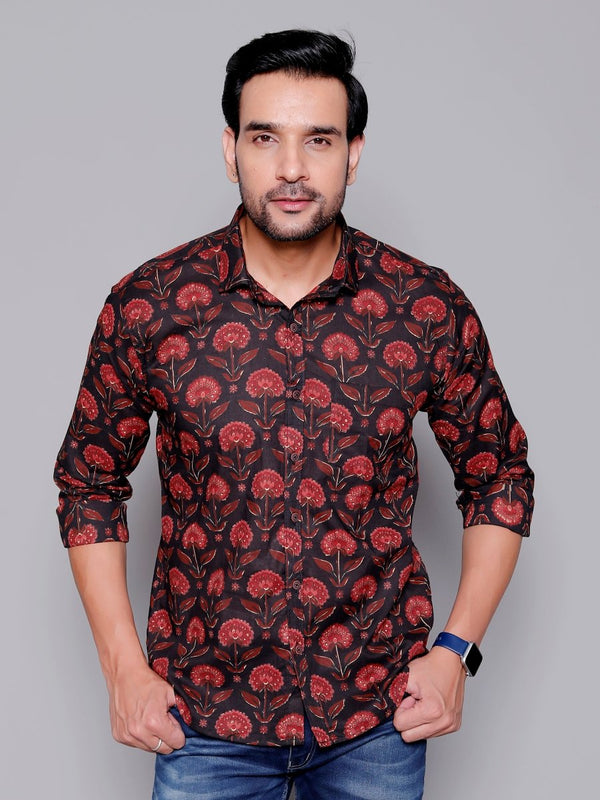Sanganeri Pure Cotton Men’s Shirt - Yanchi