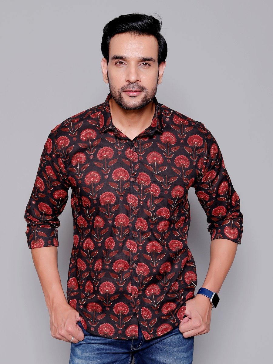 Sanganeri Pure Cotton Men’s Shirt - Yanchi