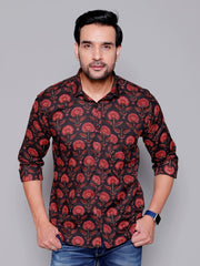Sanganeri Pure Cotton Men’s Shirt - Yanchi