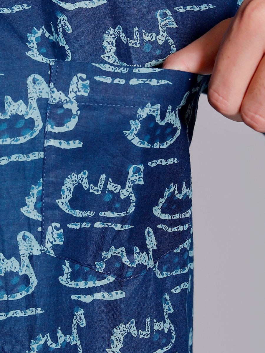 Sanganeri Pure Cotton Men’s Shirt - Yanchi