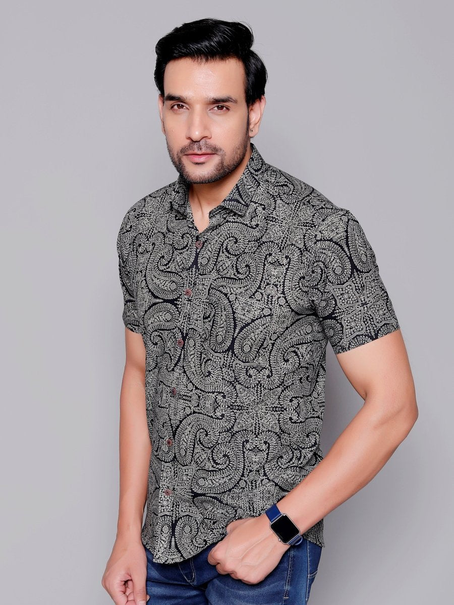 Sanganeri Pure Cotton Men’s Shirt - Yanchi