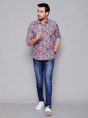 Sanganeri Pure Cotton Men’s Shirt - Yanchi