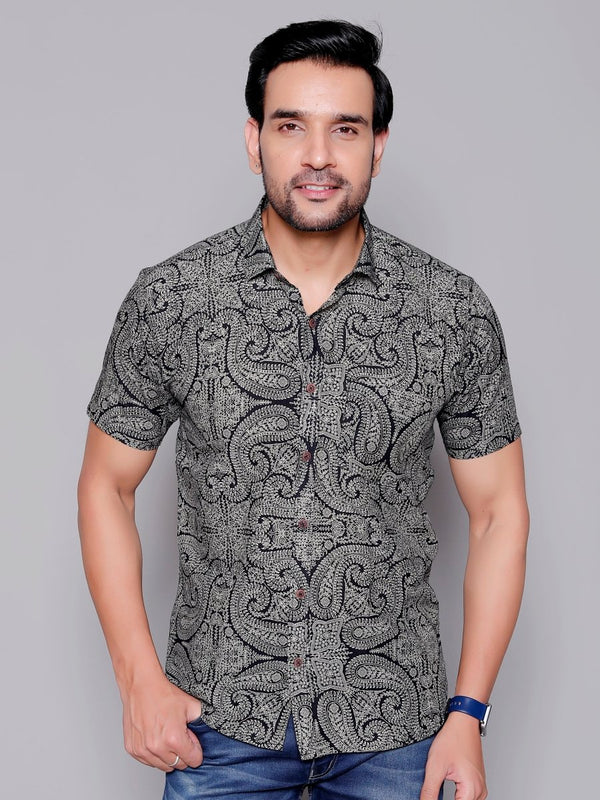 Sanganeri Pure Cotton Men’s Shirt - Yanchi