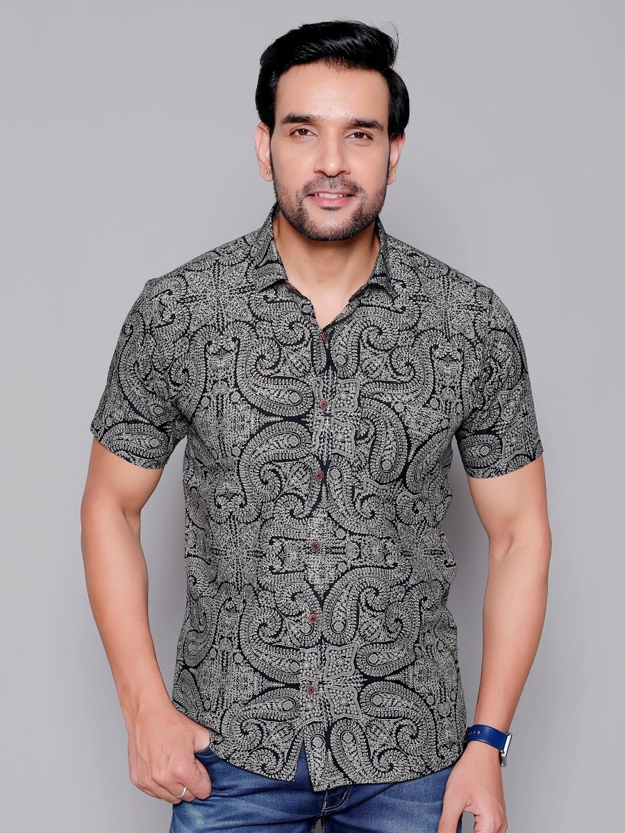 Sanganeri Pure Cotton Men’s Shirt - Yanchi