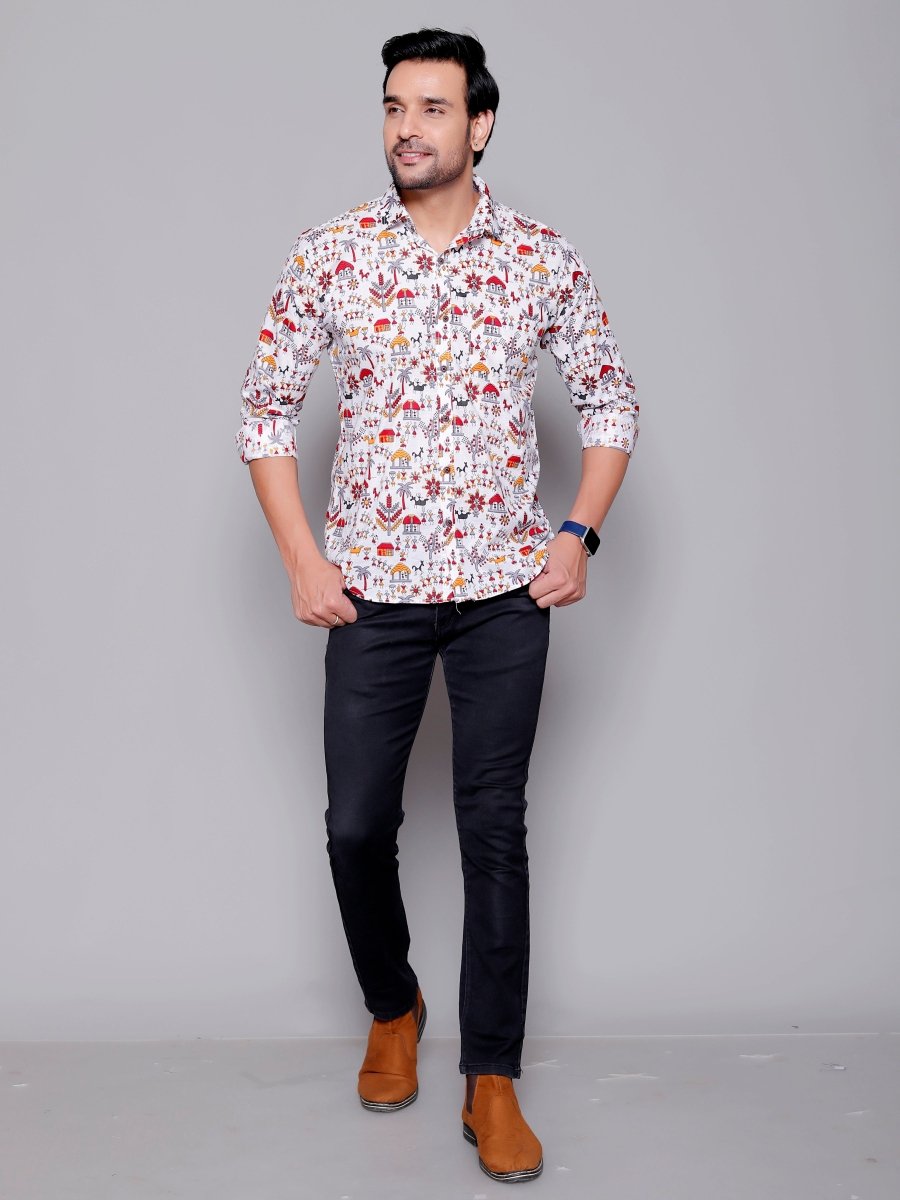 Sanganeri Pure Cotton Men’s Shirt - Yanchi