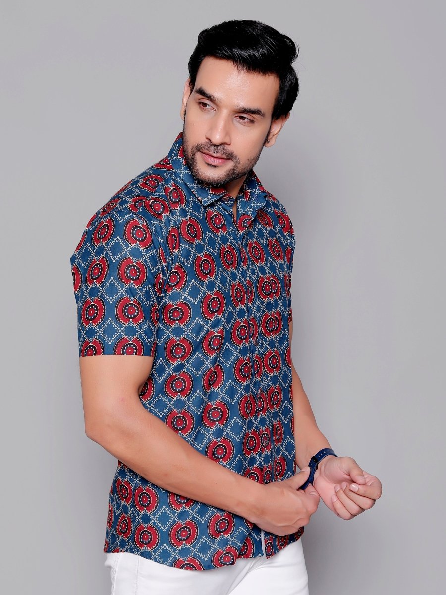 Sanganeri Pure Cotton Men’s Shirt - Yanchi
