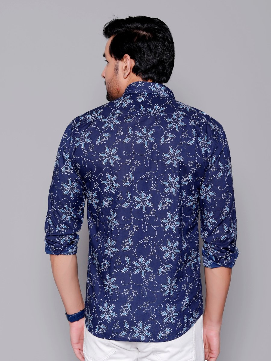 Sanganeri Pure Cotton Men’s Shirt - Yanchi