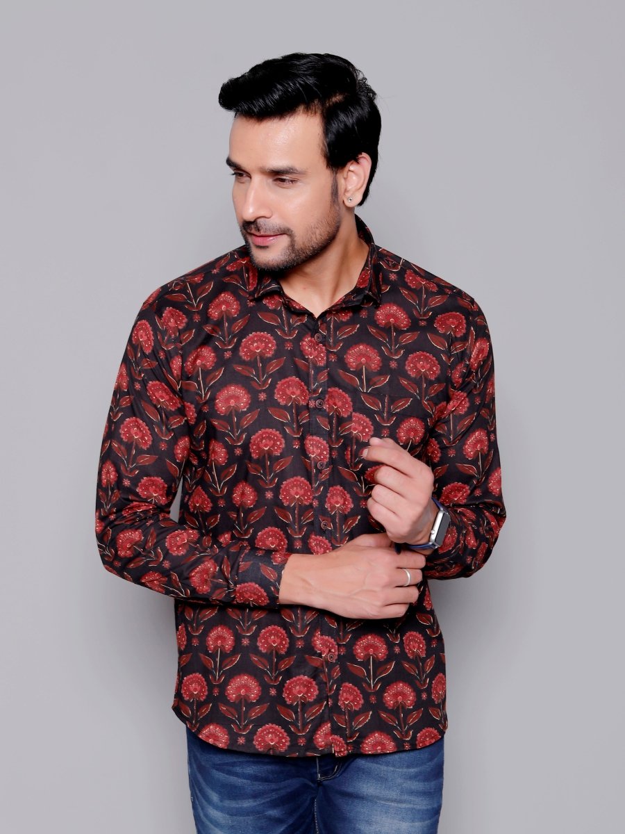 Sanganeri Pure Cotton Men’s Shirt - Yanchi