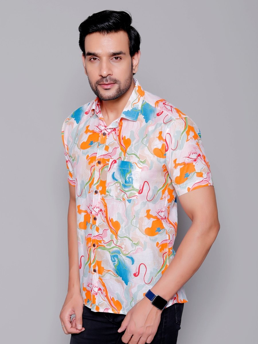 Sanganeri Pure Cotton Men’s Shirt - Yanchi