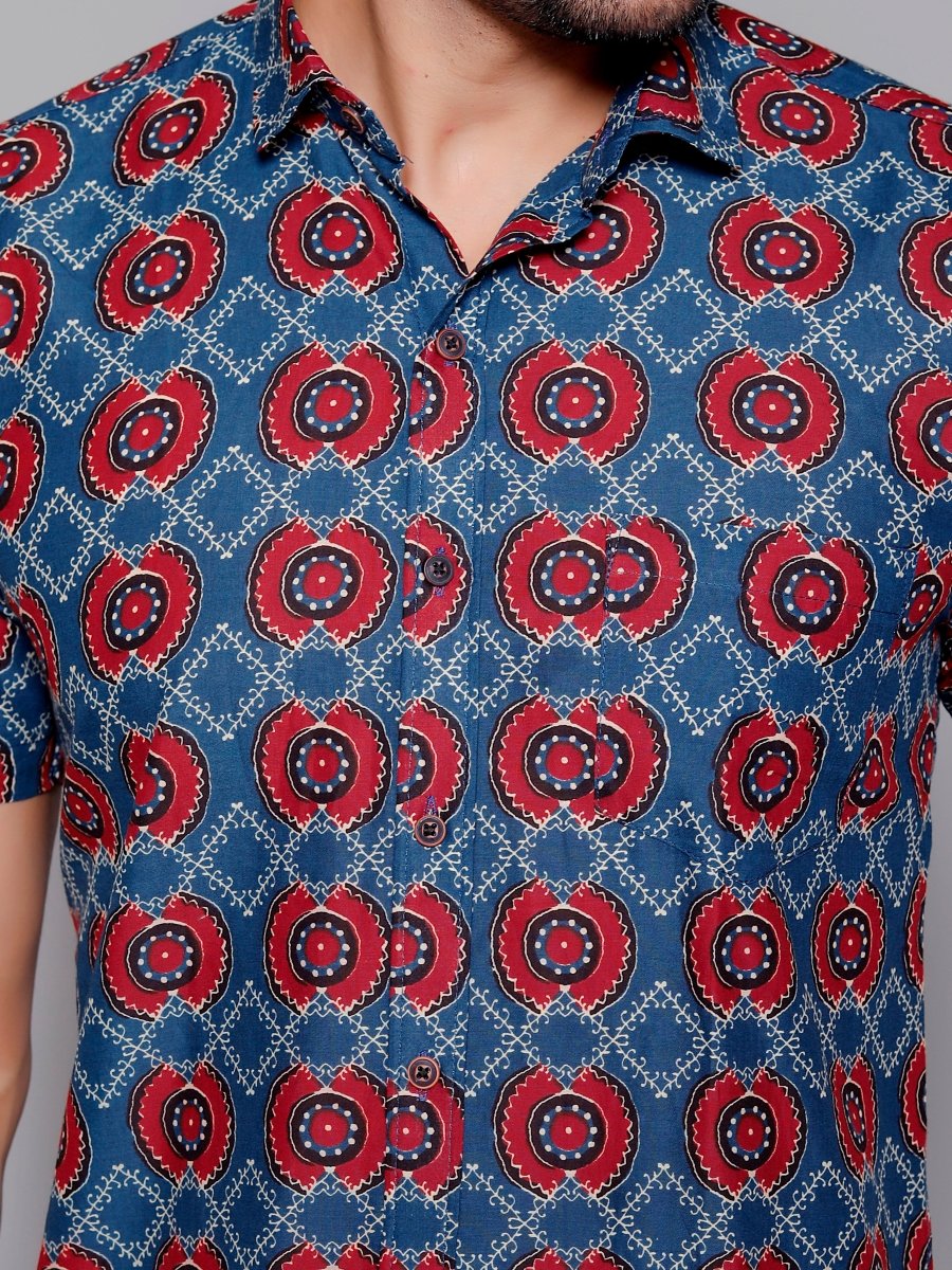 Sanganeri Pure Cotton Men’s Shirt - Yanchi