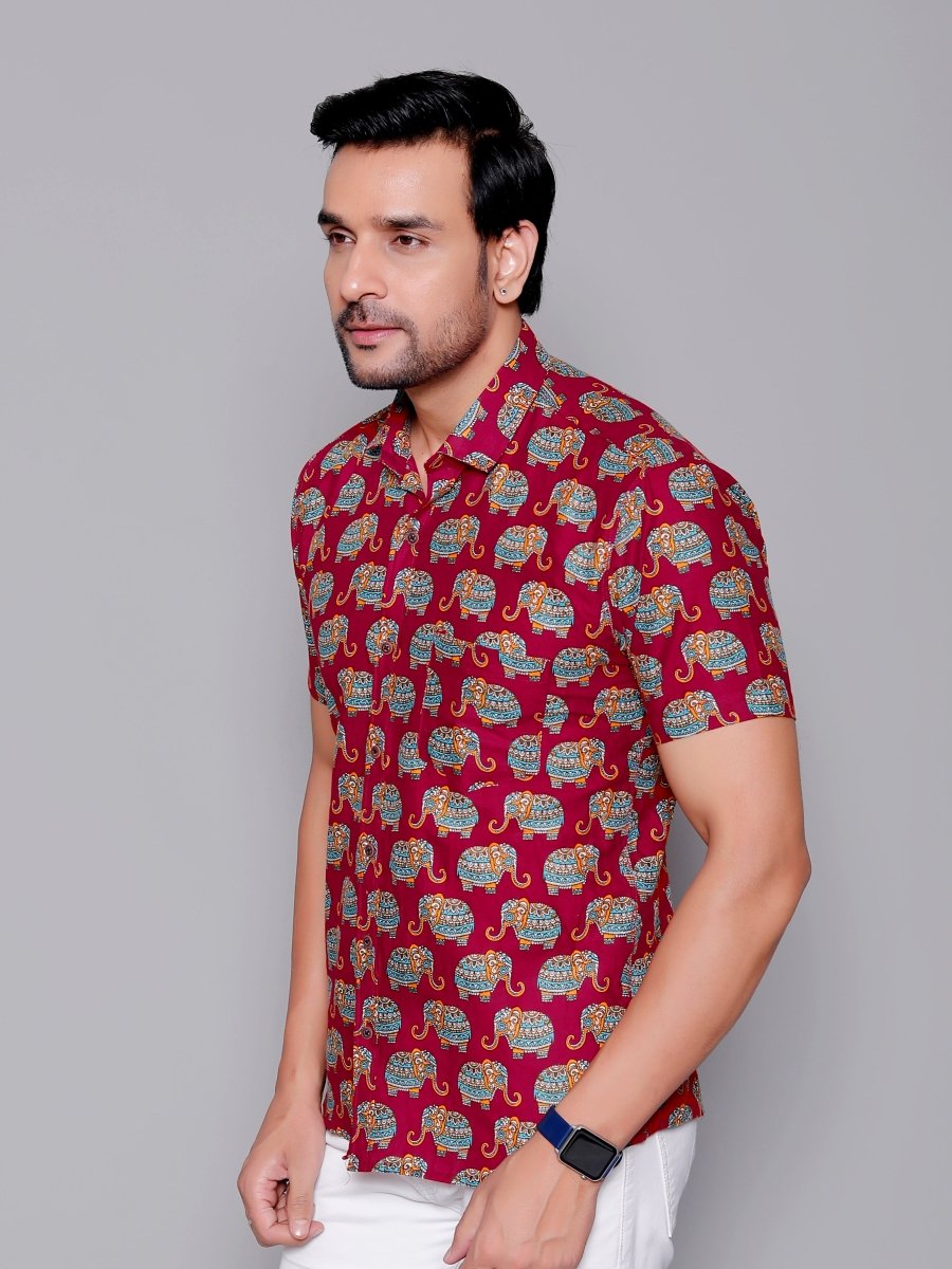 Sanganeri Pure Cotton Men’s Shirt - Yanchi