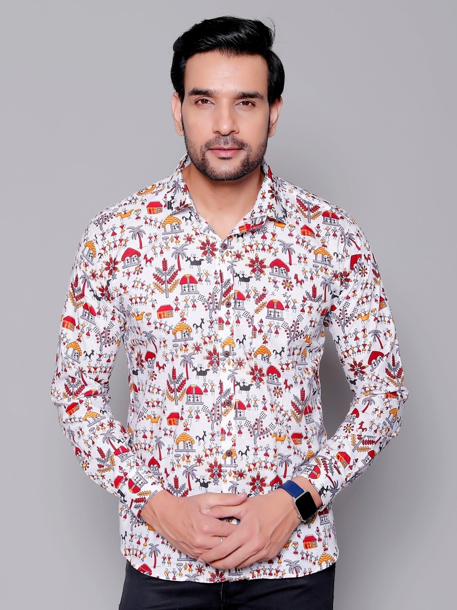 Sanganeri Pure Cotton Men’s Shirt - Yanchi