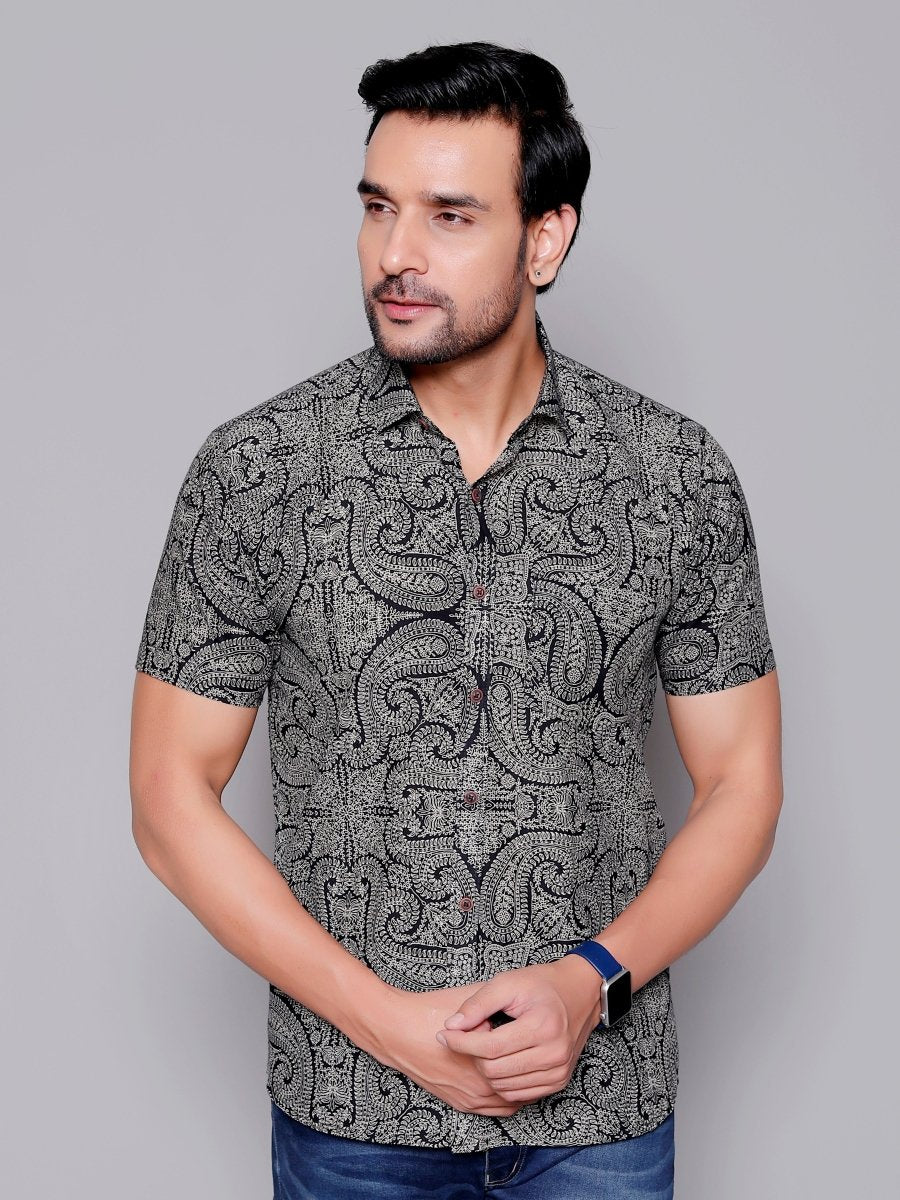 Sanganeri Pure Cotton Men’s Shirt - Yanchi