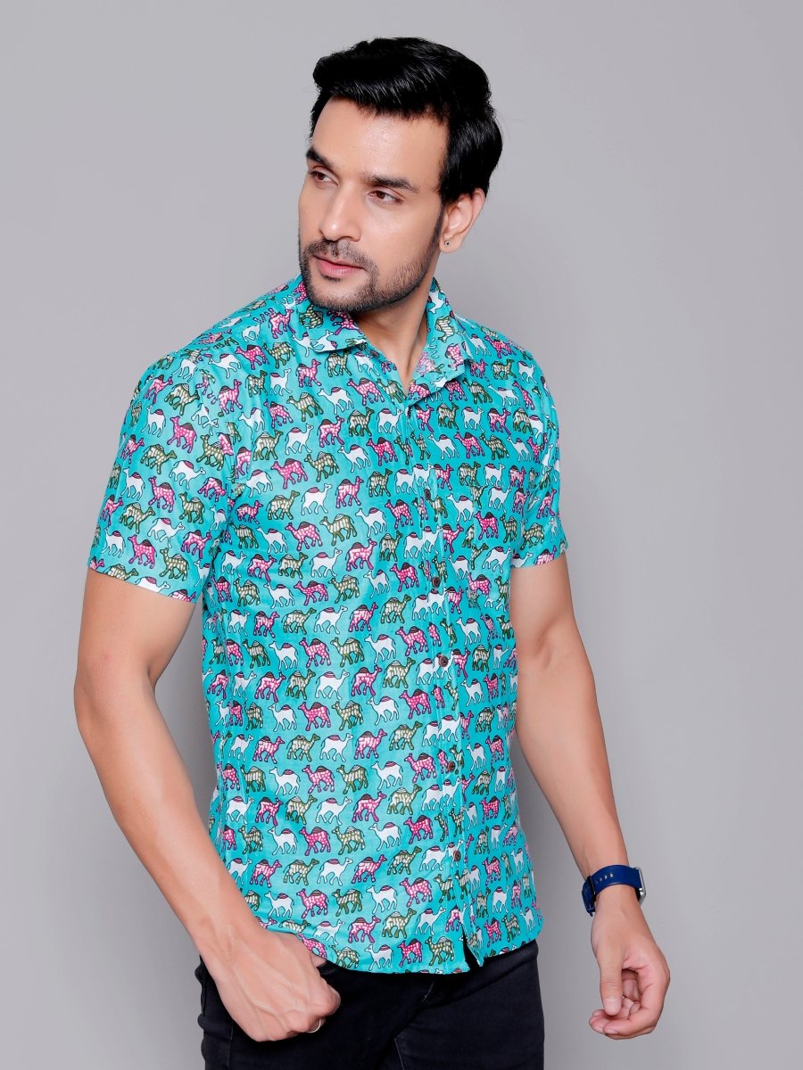 Sanganeri Pure Cotton Men’s Shirt - Yanchi