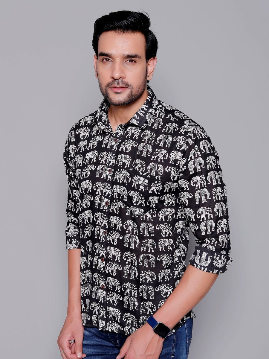 Sanganeri Pure Cotton Men’s Shirt - Yanchi