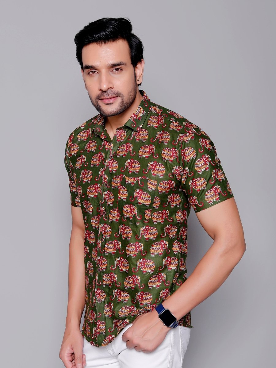 Sanganeri Pure Cotton Men’s Shirt - Yanchi