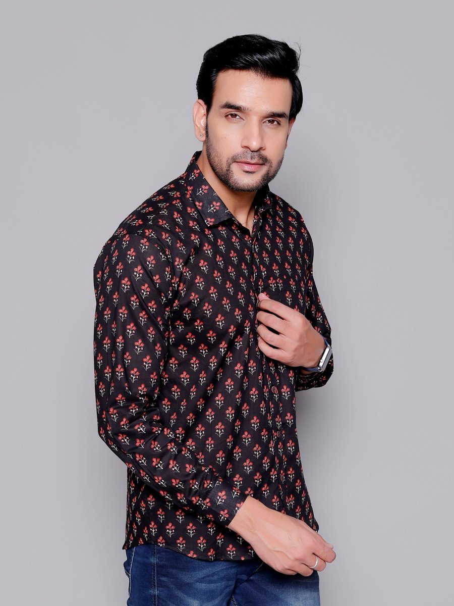 Sanganeri Pure Cotton Men’s Shirt - Yanchi