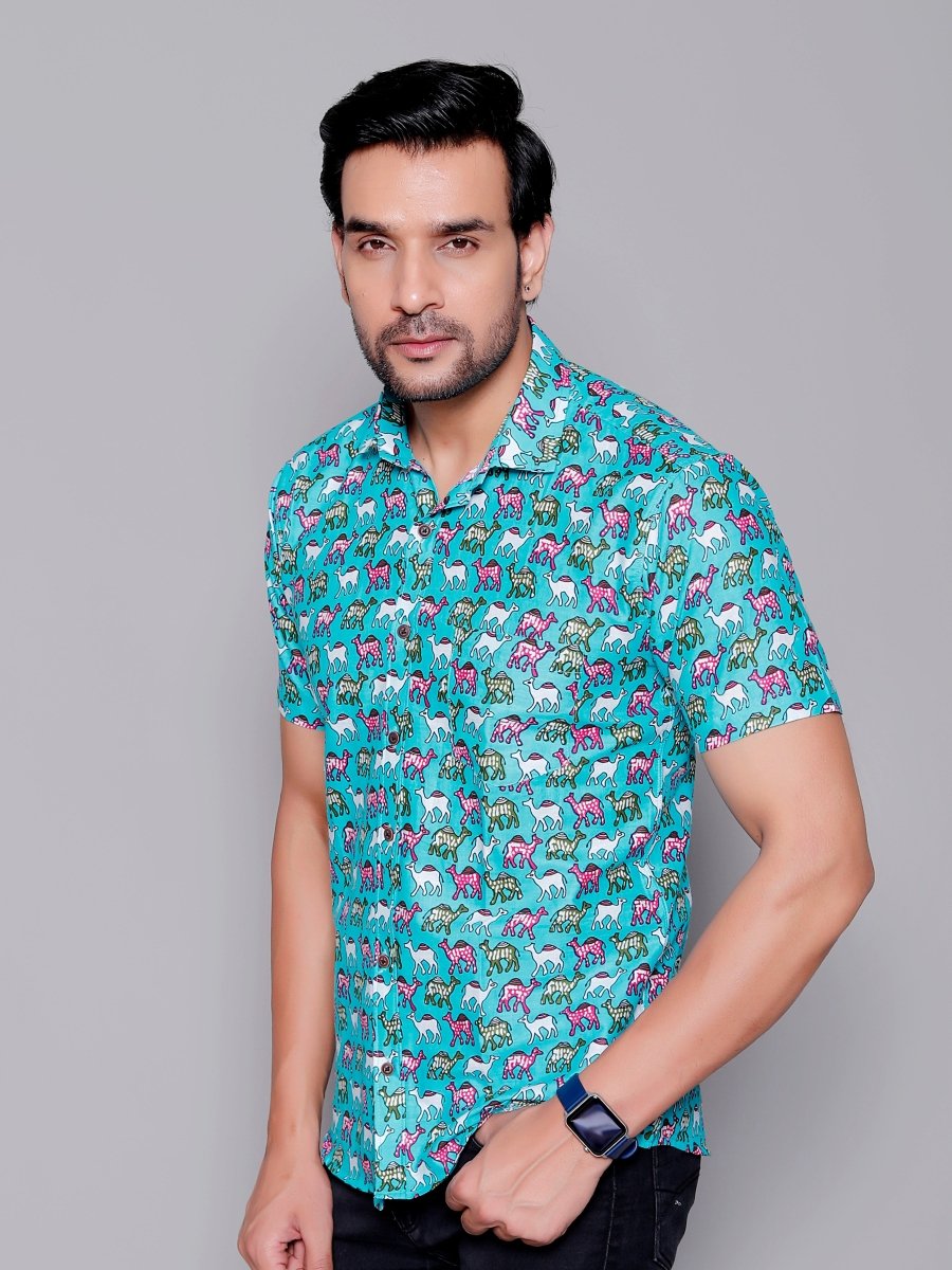 Sanganeri Pure Cotton Men’s Shirt - Yanchi