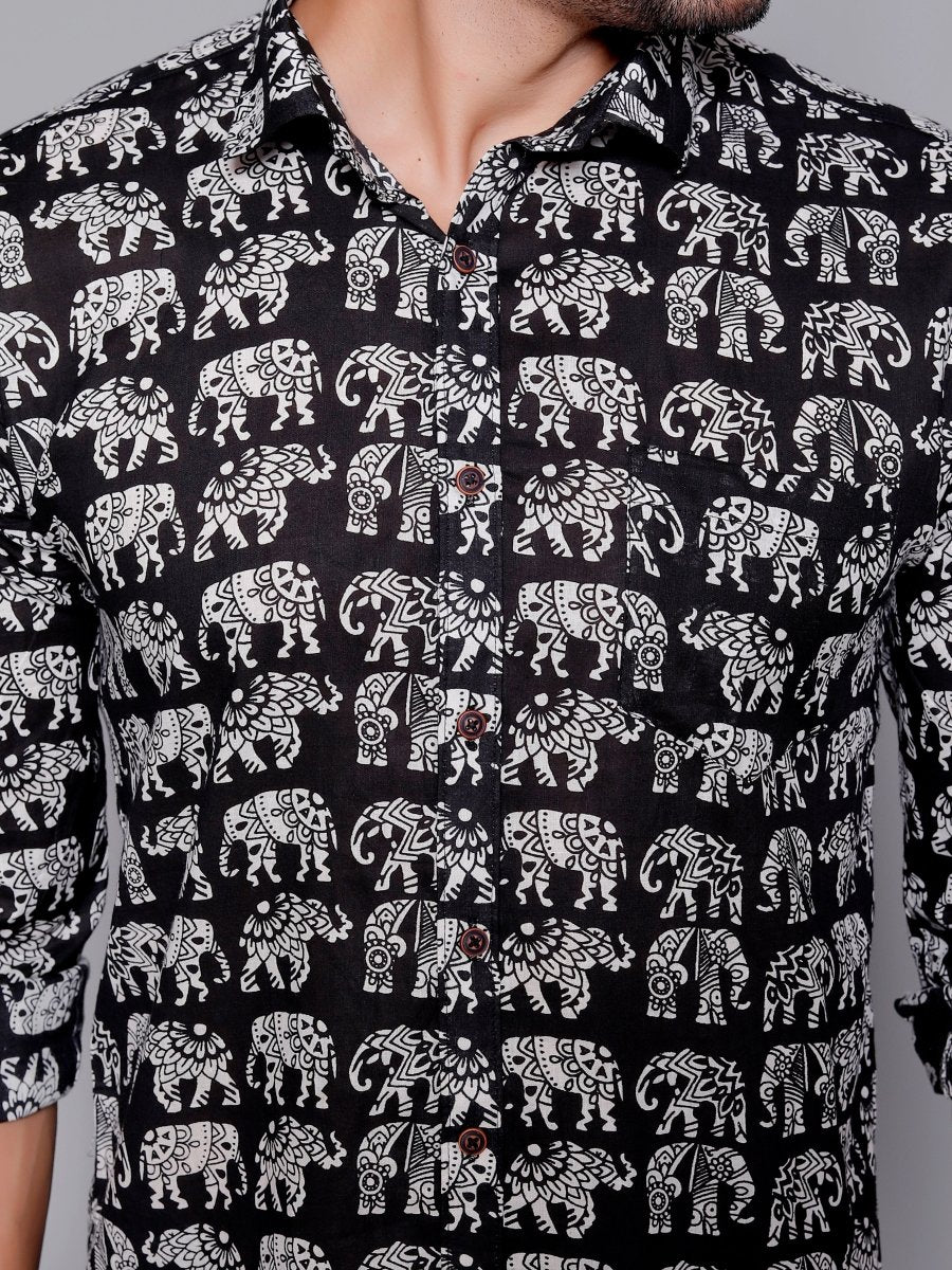 Sanganeri Pure Cotton Men’s Shirt - Yanchi