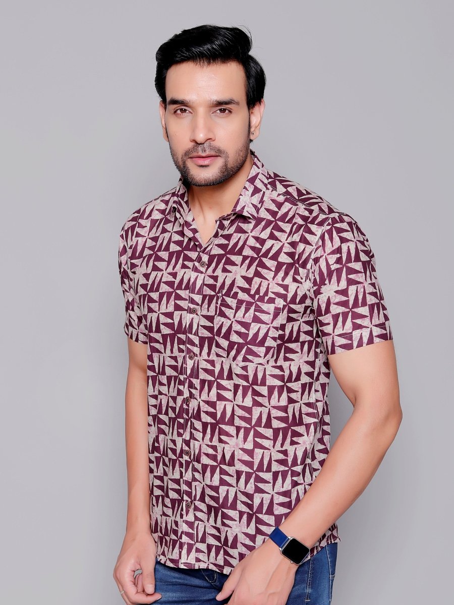 Sanganeri Pure Cotton Men’s Shirt - Yanchi