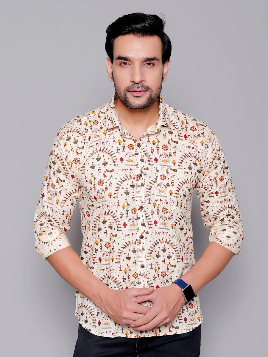 Sanganeri Pure Cotton Men’s Shirt - Yanchi