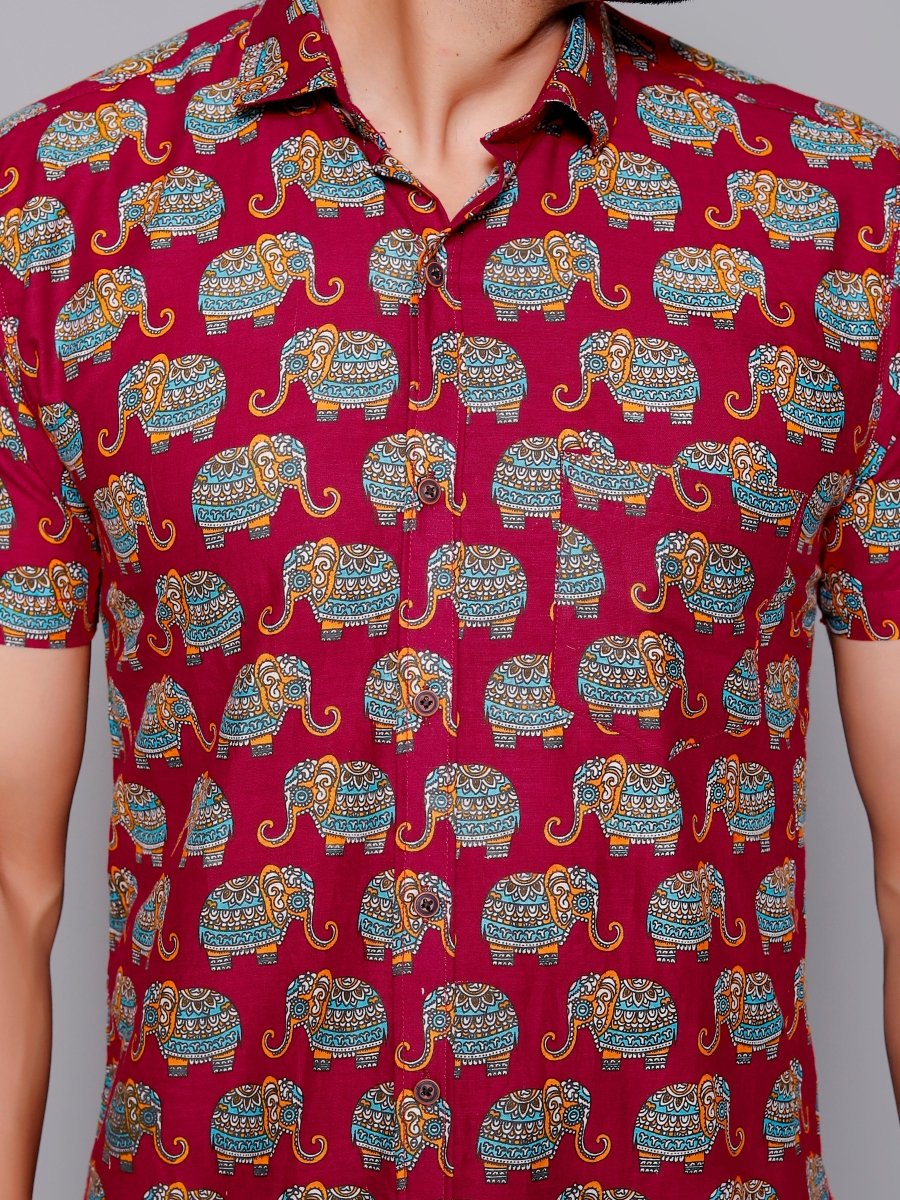Sanganeri Pure Cotton Men’s Shirt - Yanchi