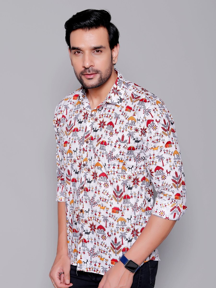 Sanganeri Pure Cotton Men’s Shirt - Yanchi
