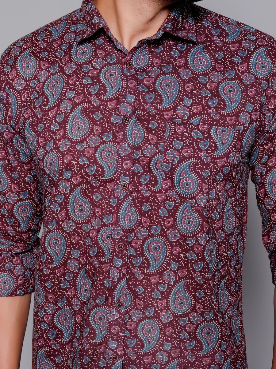 Sanganeri Pure Cotton Men’s Shirt - Yanchi