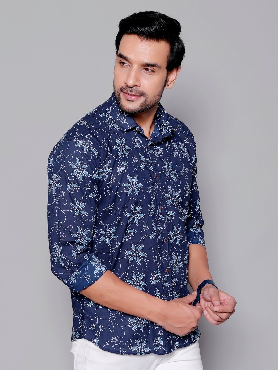 Sanganeri Pure Cotton Men’s Shirt - Yanchi