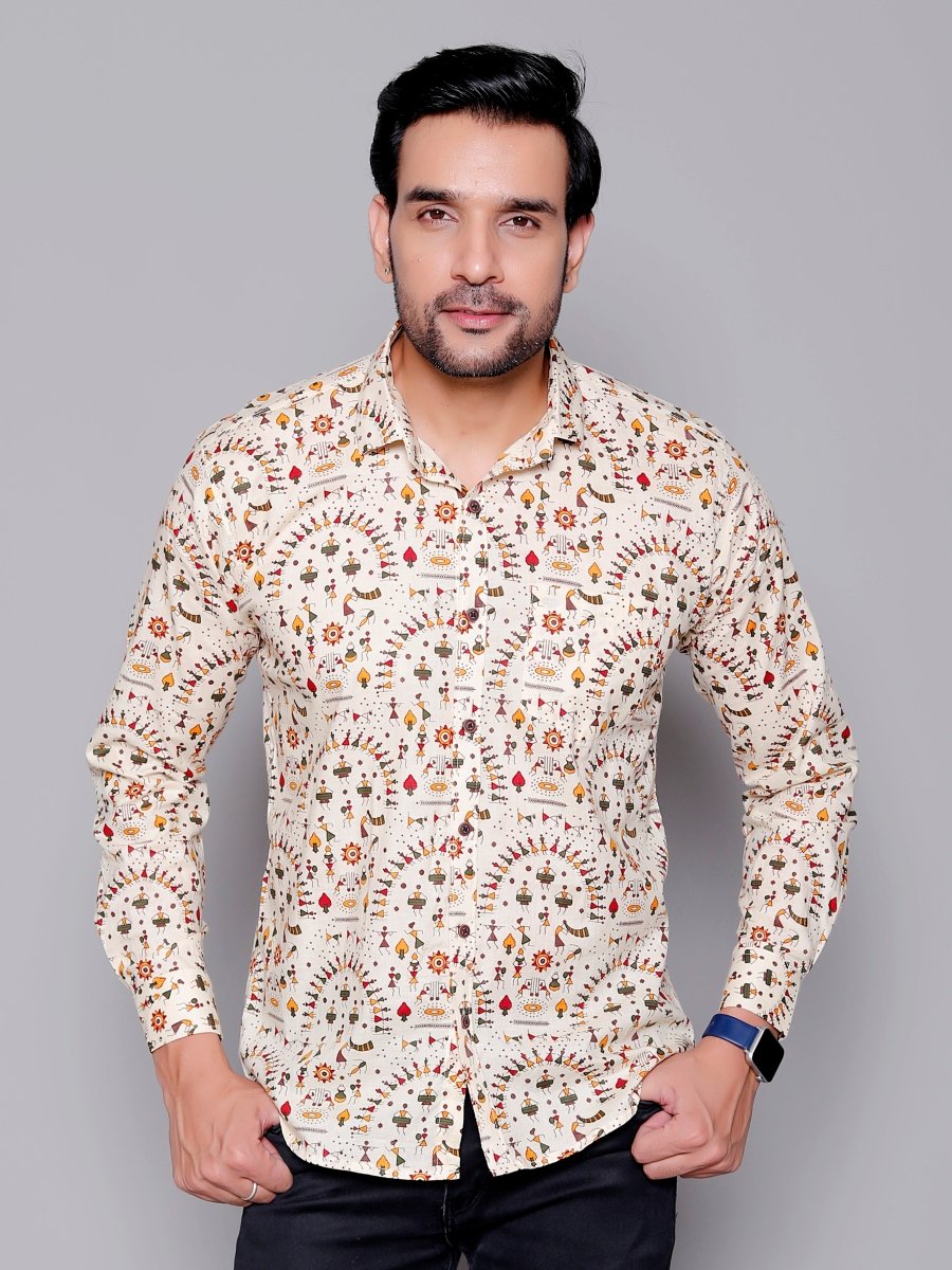 Sanganeri Pure Cotton Men’s Shirt - Yanchi