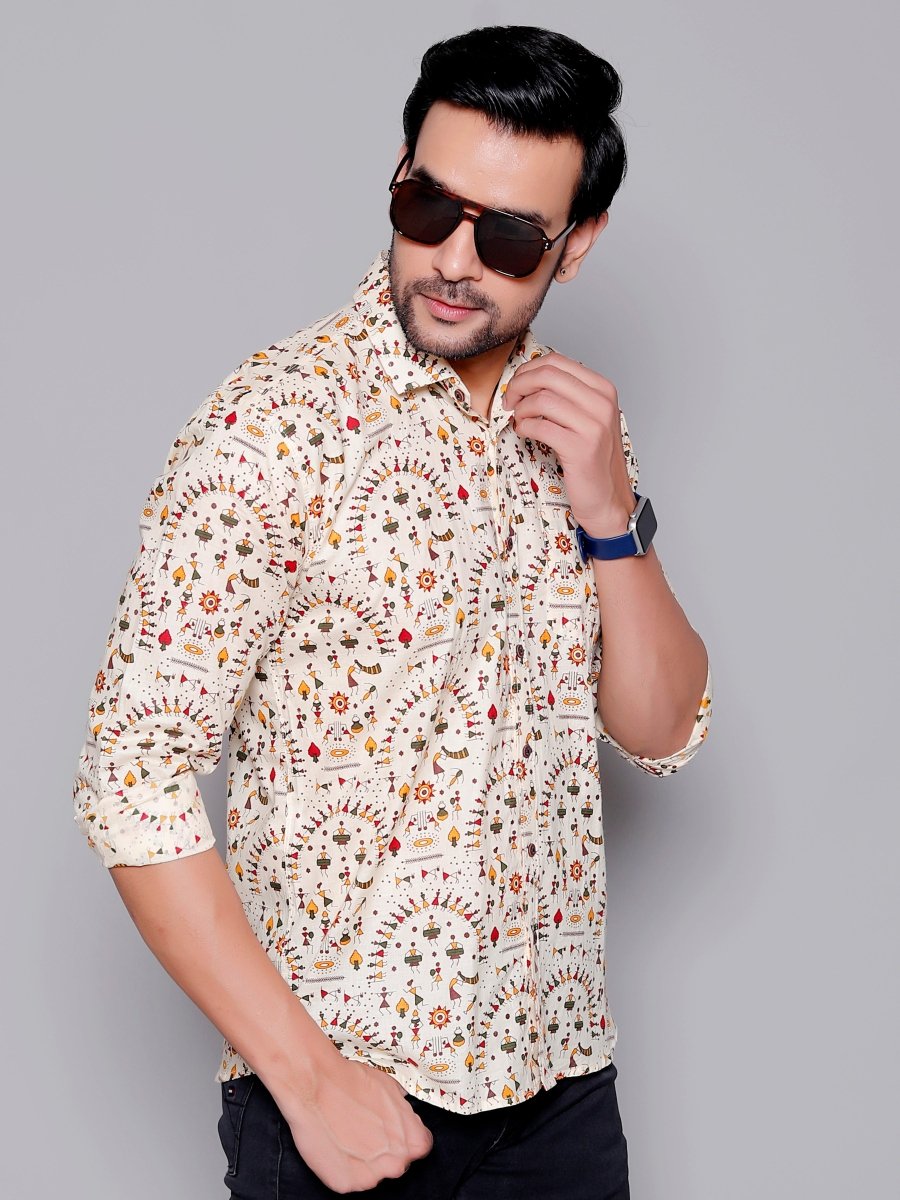 Sanganeri Pure Cotton Men’s Shirt - Yanchi
