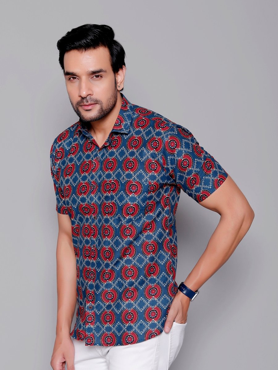 Sanganeri Pure Cotton Men’s Shirt - Yanchi