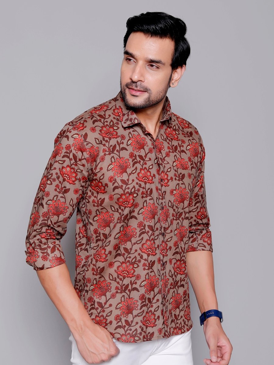 Sanganeri Pure Cotton Men’s Shirt - Yanchi