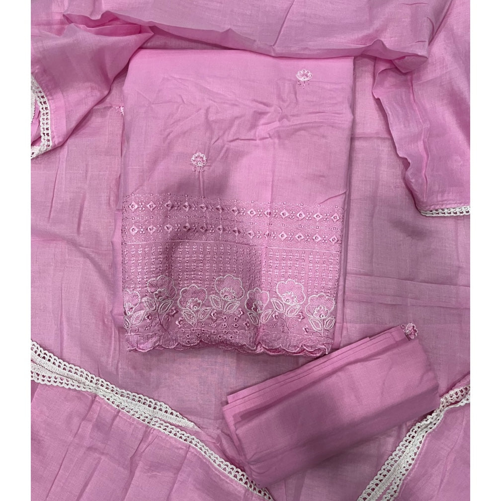 Premium Chikankari Pure Cotton Suit Set