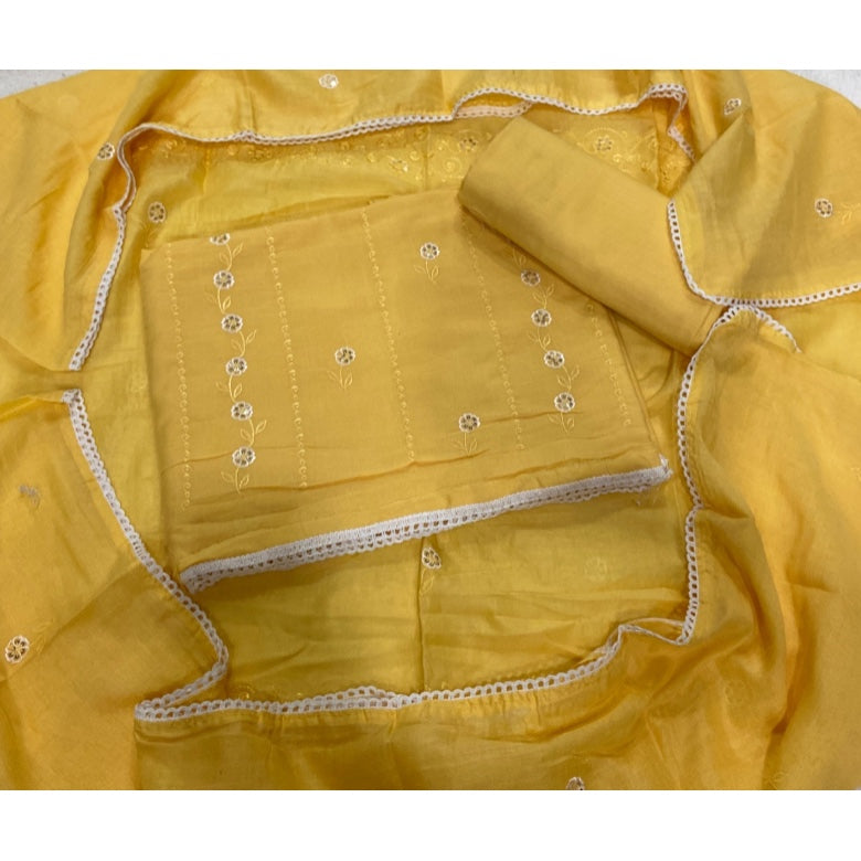 Premium Chikankari Pure Cotton Suit Set