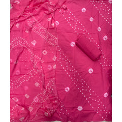 Pure Bandhej Cambric Cotton Suit Set