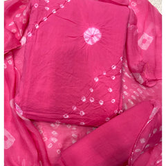 Pure Bandhej Cambric Cotton Suit Set